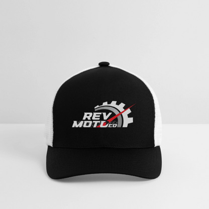 Flexfit Fitted Baseball Cap - black/white