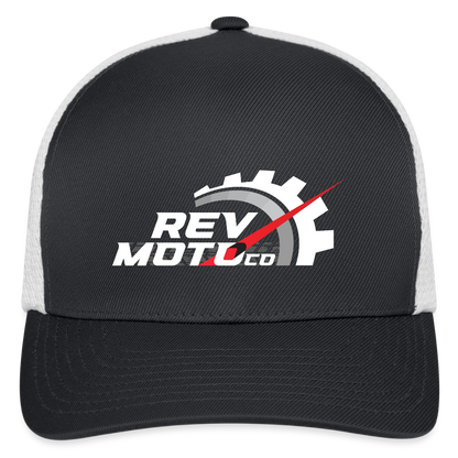Flexfit Fitted Baseball Cap - dark gray/white