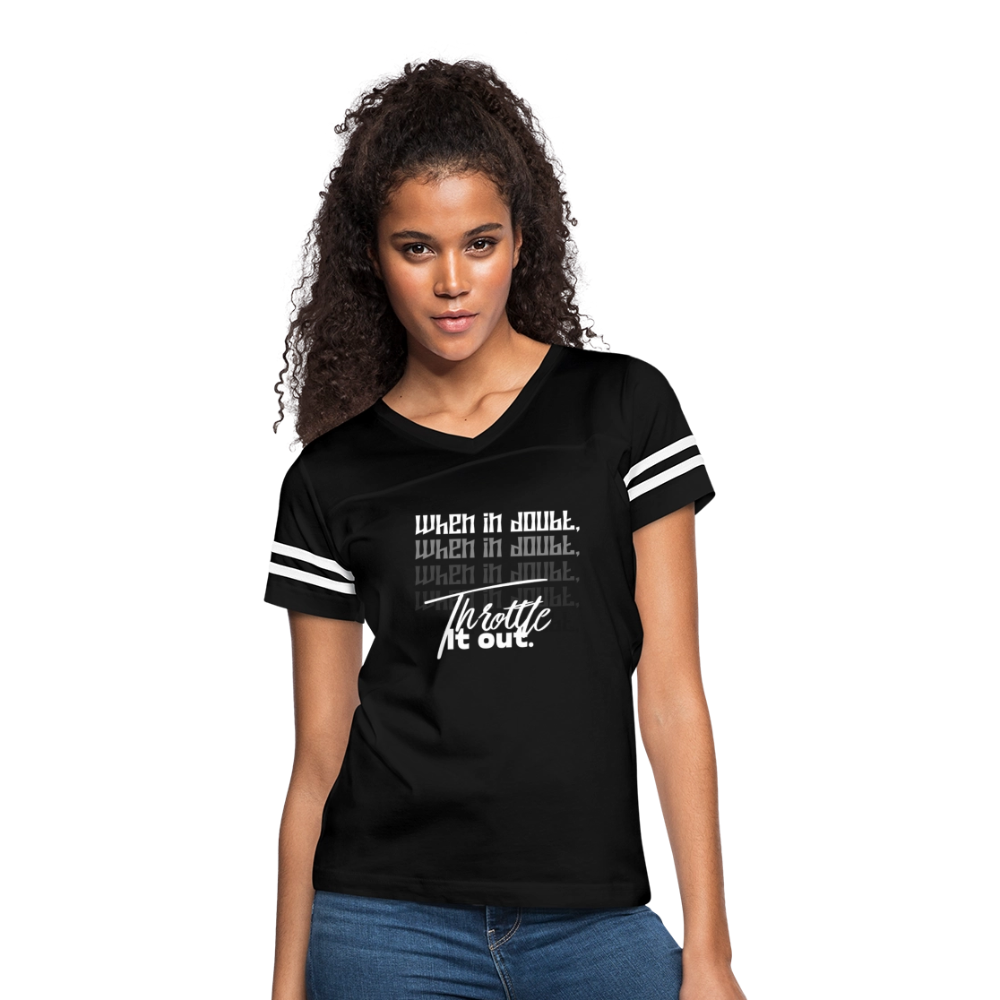 Women’s Vintage Sport T-Shirt - black/white