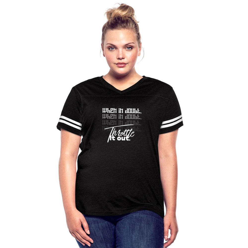 Women’s Vintage Sport T-Shirt - black/white