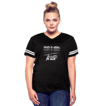 Women’s Vintage Sport T-Shirt - black/white