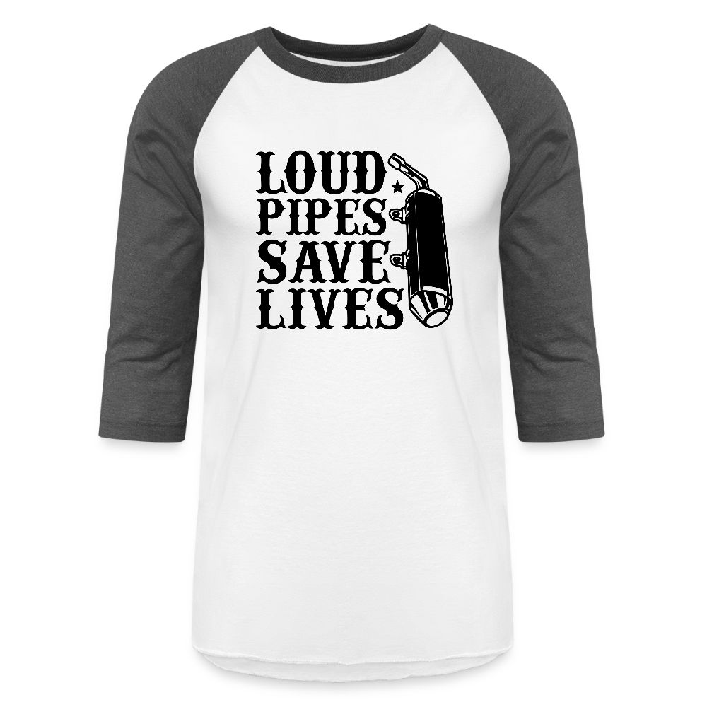Baseball T-Shirt - white/charcoal