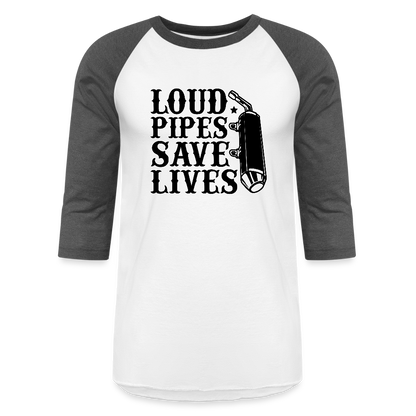 Baseball T-Shirt - white/charcoal