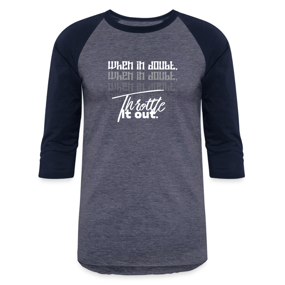Baseball T-Shirt - heather blue/navy