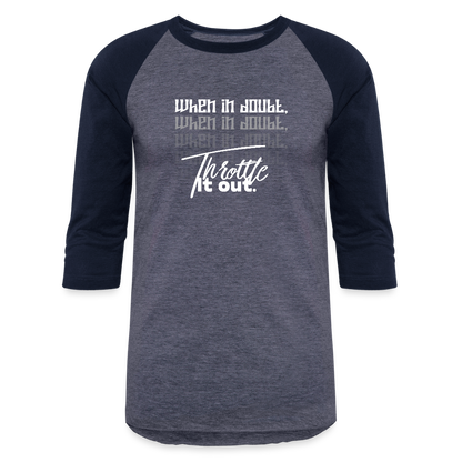 Baseball T-Shirt - heather blue/navy