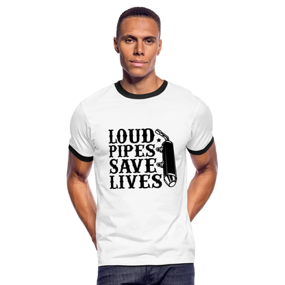 Men's Ringer T-Shirt - white/black