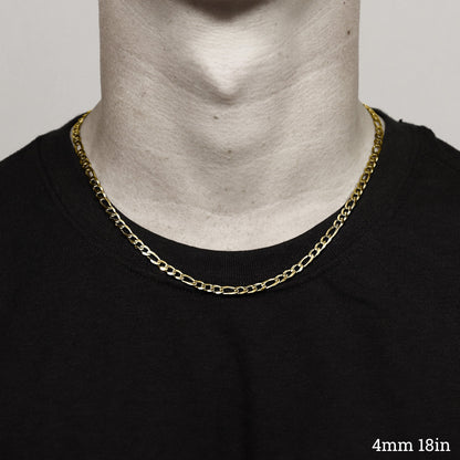 Gold Figaro Chain Necklace