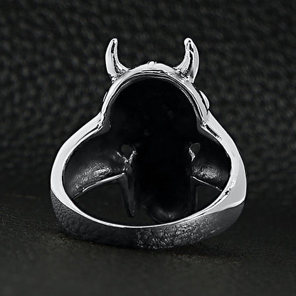 Sterling Silver Devil Skull Ring