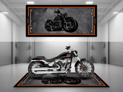 Motorcycle Mat Design for Chopper Motorcycle  - MM7208