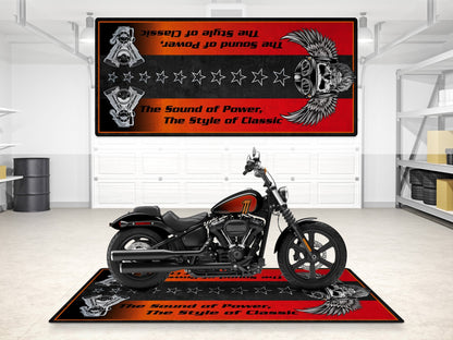 Motorcycle Mat for Motorcycle "The Sound of Power" - MM7304