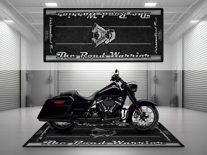 Motorcycle Mat for Touring Motorcycle "The Road Warrior" - MM7344