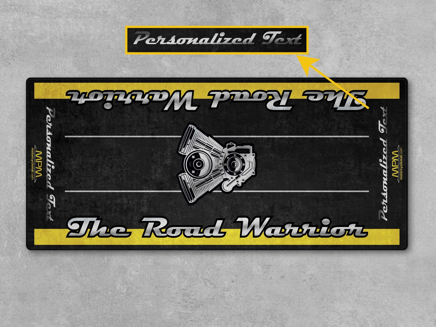 Motorcycle Mat for Touring Motorcycle "The Road Warrior" - MM7344