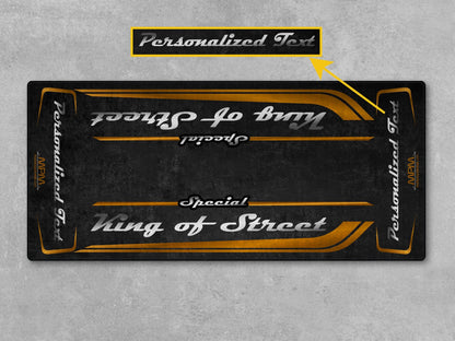 Motorcycle Mat for Cruiser Motorcycle "Special King of Street" - MM7345