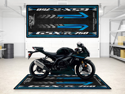 Designed Pit Mat for Suzuki GSX-R750 Motorcycle - MM7356