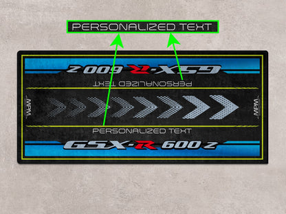Designed Pit Mat for Suzuki GSX-R600Z Motorcycle - MM7359