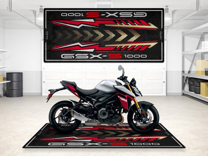 Designed Pit Mat for Suzuki GSX-S1000 Motorcycle - MM7364