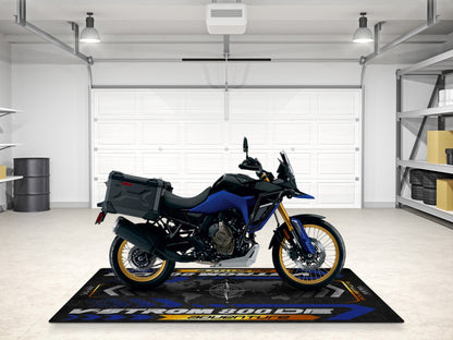 Designed Pit Mat for Suzuki V-STROM 800DE Adventure Motorcycle - MM7372