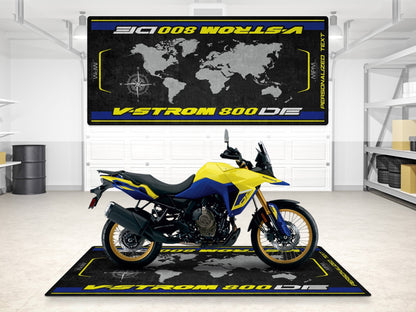 Designed Pit Mat for Suzuki V-STROM 800DE Motorcycle - MM7373