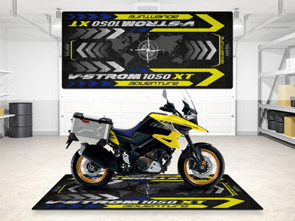 Designed Pit Mat for Suzuki V-STROM 1050XT Adventure Motorcycle - MM7376