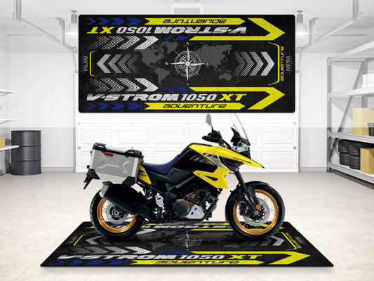 Designed Pit Mat for Suzuki V-STROM 1050XT Adventure Motorcycle - MM7376
