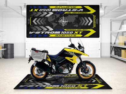 Designed Pit Mat for Suzuki V-STROM 1050XT Adventure Motorcycle - MM7376