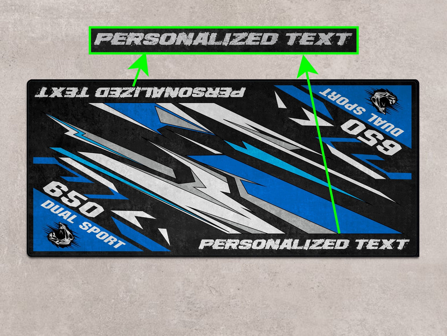 Designed Pit Mat for Suzuki DR650S Motorcycle - MM7381