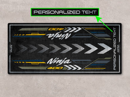 Designed Pit Mat for Kawasaki Ninja 400 Motorcycle - MM7386