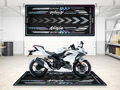 Designed Pit Mat for Kawasaki Ninja 400 Motorcycle - MM7386