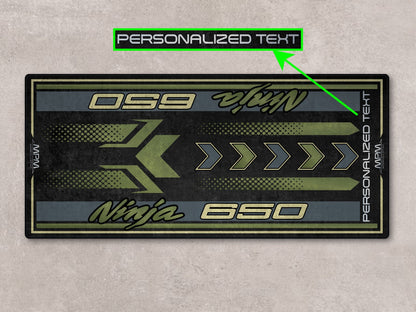 Designed Pit Mat for Kawasaki Ninja 650 Motorcycle - MM7388