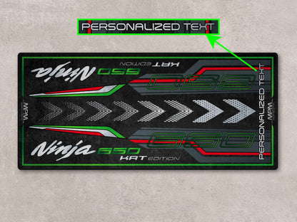 Designed Pit Mat for Kawasaki Ninja 650 KRT Edition Motorcycle - MM7389