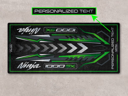 Designed Pit Mat for Kawasaki 1000SX Motorcycle - MM7390