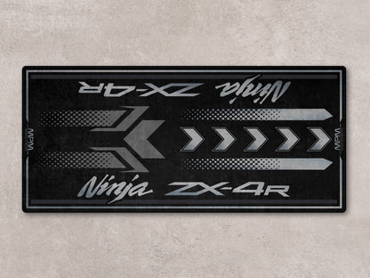 Designed Pit Mat for Kawasaki Ninja ZX-4R Motorcycle - MM7391