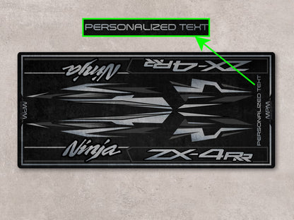 Designed Pit Mat for Kawasaki Ninja ZX-4RR Motorcycle - MM7392