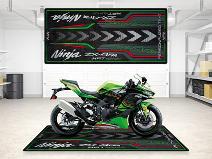 Designed Pit Mat for Kawasaki Ninja ZX-4RR KRT Edition Motorcycle - MM7393