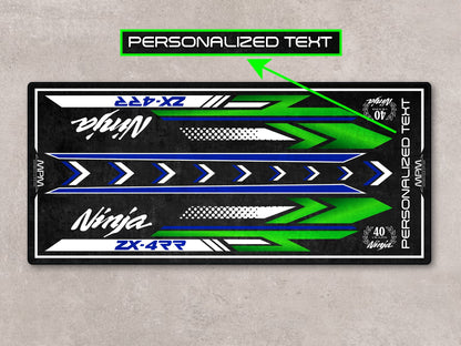 Designed Pit Mat for Kawasaki Ninja ZX-4RR 40th Anniversary Motorcycle - MM7394