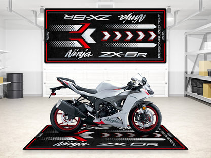 Designed Pit Mat for Kawasaki ZX-6R Motorcycle - MM7395