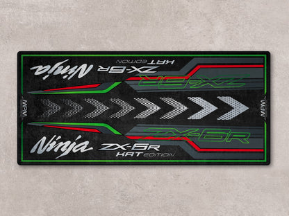 Designed Pit Mat for Kawasaki Ninja ZX-6R KRT Edition Motorcycle - MM7396