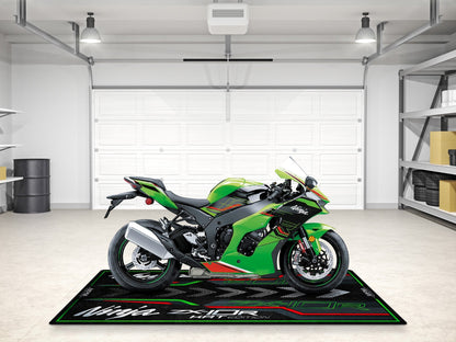 Designed Pit Mat for Kawasaki Ninja ZX-10R KRT Edition Motorcycle - MM7399