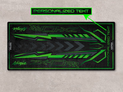 Designed Pit Mat for Kawasaki Ninja ZX-10RR 2024 Motorcycle - MM7401