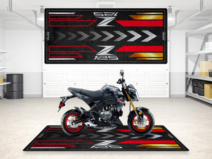 Designed Pit Mat for Kawasaki Z125 Motorcycle - MM7408