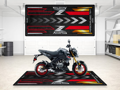 Designed Pit Mat for Kawasaki Z125 Motorcycle - MM7408