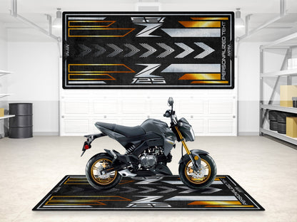 Designed Pit Mat for Kawasaki Z125 Motorcycle - MM7408