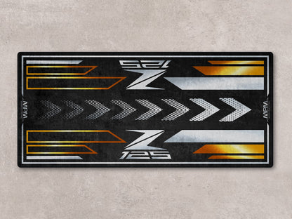 Designed Pit Mat for Kawasaki Z125 Motorcycle - MM7408