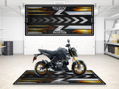 Designed Pit Mat for Kawasaki Z125 Motorcycle - MM7408