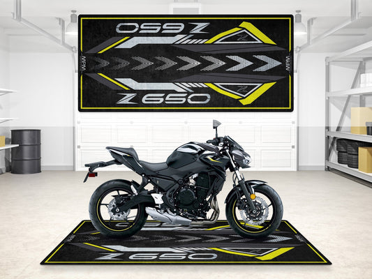 Designed Pit Mat for Kawasaki Z650 Motorcycle - MM7411