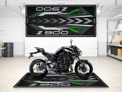 Designed Pit Mat for Kawasaki Z900 Motorcycle - MM7412