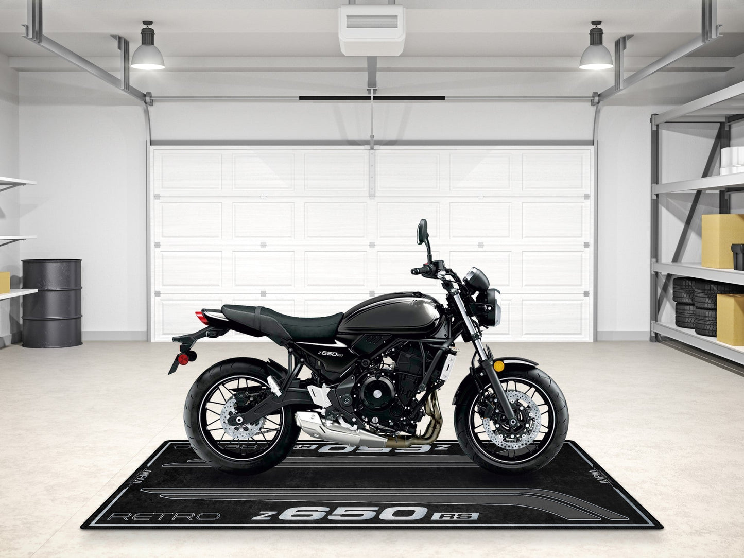 Designed Pit Mat for Kawasaki Z650 RS Motorcycle - MM7414