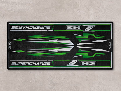 Designed Pit Mat for Kawasaki ZH2 Motorcycle - MM7418