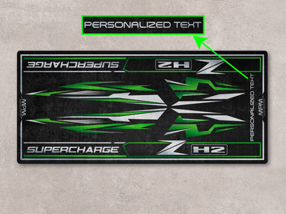 Designed Pit Mat for Kawasaki ZH2 Motorcycle - MM7418