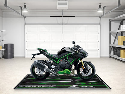 Designed Pit Mat for Kawasaki ZH2 Motorcycle - MM7418